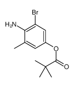 (4-amino-3-bromo-5-methylphenyl) 2,2-dimethylpropanoate结构式