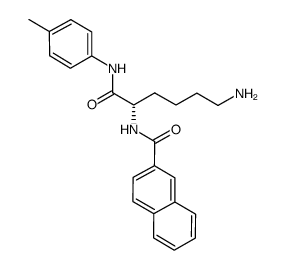 (S)-naphthalene-2-carboxylic acid (5-amino-1-p-tolylcarbamoyl-pentyl)-amide Structure