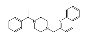 2-[[4-(1-phenylethyl)piperazin-1-yl]methyl]quinoline Structure