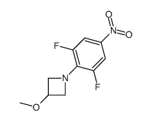 1-(2,6-difluoro-4-nitrophenyl)-3-methoxyazetidine结构式