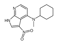 N-cyclohexyl-N-methyl-3-nitro-1H-pyrrolo[2,3-b]pyridin-4-amine Structure