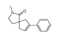 2-methyl-8-phenyl-2-azaspiro[4.4]non-7-en-1-one结构式