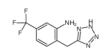 2-(2H-tetrazol-5-ylmethyl)-5-(trifluoromethyl)aniline结构式