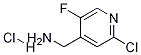 C-(2-Chloro-5-fluoro-pyridin-4-yl)-MethylaMine hydrochloride结构式