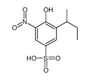 3-butan-2-yl-4-hydroxy-5-nitrobenzenesulfonic acid结构式