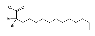 2,2-dibromotetradecanoic acid Structure