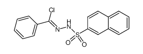 N-(naphthalen-2-ylsulfonyl)benzohydrazonoyl chloride结构式