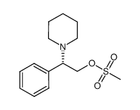 (S)-2-phenyl-2-(piperidin-1-yl)ethyl methanesulfonate结构式