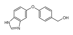 [4-(1H-benzimidazol-5-yloxy)phenyl]methanol结构式