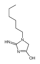 2-amino-3-hexyl-4H-imidazol-5-one结构式