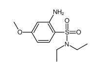 2-amino-N,N-diethyl-4-methoxybenzenesulfonamide结构式