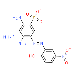 ammonium 2,4-diamino-5-[(2-hydroxy-5-nitrophenyl)azo]benzenesulphonate Structure