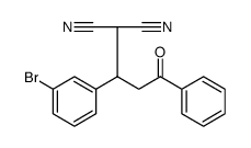 Propanedinitrile, 2-[1-(3-bromophenyl)-3-oxo-3-phenylpropyl]结构式