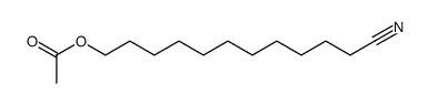 11-cyanoundecyl acetate结构式