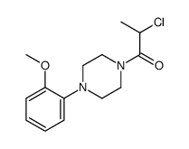 1-(2-CHLOROPROPIONYL)-4-(2-METHOXYPHENYL)PIPERAZINE结构式