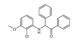 Acetophenone, 2-(2-chloro-m-anisidino)-2-phenyl-结构式