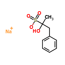 Sodium 2-hydroxy-1-phenyl-2-propanesulfonate结构式