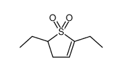 2,5-diethyl-2,3-dihydrothiophene 1,1-dioxide Structure