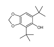 4,6-ditert-butyl-1,3-benzodioxol-5-ol Structure