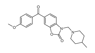 6-(4-methoxybenzoyl)-3-[(4-methylpiperidin-1-yl)methyl]-1,3-benzoxazol-2-one Structure