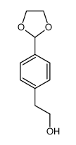 2-(4-(1,3-Dioxolan-2-yl)phenyl)ethanol结构式