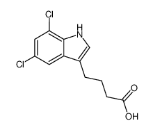 4-(5,7-dichloro-indol-3-yl)-butyric acid Structure