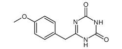 6-(4-methoxybenzyl)-1,3,5-triazine-2,4(1H,3H)-dione结构式