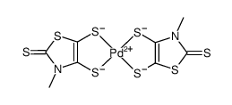 [Pd(N-methyl-1,3-thiazoline-2-thione-4,5-dithiolate)2](2-) Structure