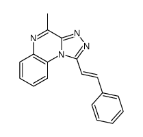 4-methyl-1-styryl-[1,2,4]triazolo[4,3-a]quinoxaline结构式