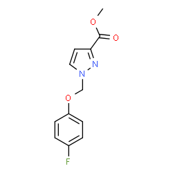 1-(4-FLUORO-PHENOXYMETHYL)-1 H-PYRAZOLE-3-CARBOXYLIC ACID METHYL ESTER structure