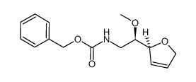 benzyl (R)-2-((S)-2,5-dihydrofuran-2-yl)-2-methoxyethyl carbamate Structure