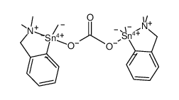 bis([2-(N,N-dimethylaminomethyl)phenyl]dimethyltin(IV)) carbonate Structure