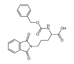 Nα-Benzyloxycarbonyl-Nδ-phthalyl-ornithin结构式