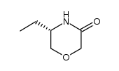 (5S)-5-ethylmorpholin-3-one结构式