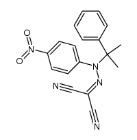 N-(tert-cumyl)(p-nitrophenyl)hydrazonomalonitrile结构式