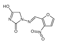 1-[(E)-(3-nitrofuran-2-yl)methylideneamino]imidazolidine-2,4-dione结构式