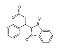 2-(2-nitro-1-phenylethyl)indene-1,3-dione结构式