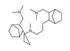 3-[3-[(dimethylamino)methyl]-2-bicyclo[2.2.1]heptanyl]-N-[3-[3-[(dimethylamino)methyl]-2-bicyclo[2.2.1]heptanyl]propyl]-N-methylpropan-1-amine结构式