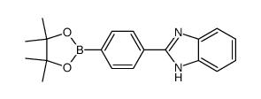 2-(4-(4,4,5,5-tetramethyl-1,3,2-dioxaborolan-2-yl)phenyl)-1H-benzo[d]imidazole结构式