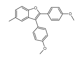 2,3-bis-(4-methoxy-phenyl)-5-methyl-benzofuran Structure