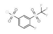 4-fluoro-3-(trifluoromethylsulfonyl)benzenesulfonyl chloride structure
