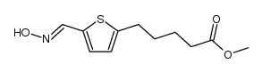 5-[5-(hydroxyimino-methyl)-[2]thienyl]-valeric acid methyl ester Structure