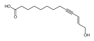 (E)-13-hydroxytridec-9-yn-11-enoic acid Structure