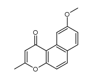 9-methoxy-3-methyl-1H-naphtho[2,1-b]pyran-1-one Structure