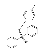 N-p-tolyl-S,S-diphenylsulfodiimide Structure
