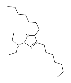 N,N-diethyl-4,5-diheptyltriazol-2-amine Structure