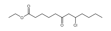 8-chloro-6-oxo-dodecanoic acid ethyl ester结构式