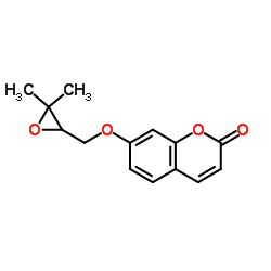 7-[(3,3-Dimethyl-2-oxiranyl)methoxy]-2H-1-benzopyran-2-one Structure