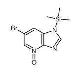 6-bromo-1-(trimethylsilyl)-1H-imidazo[4,5-b]pyridine 4-oxide结构式