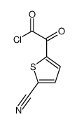 2-Thiopheneacetyl chloride, 5-cyano-alpha-oxo- (9CI) Structure